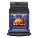 LG Black Stainless Steel 6.3 cu ft. Electric ThinQ® Range with Air Fry and Fan Convection- LREL6323D