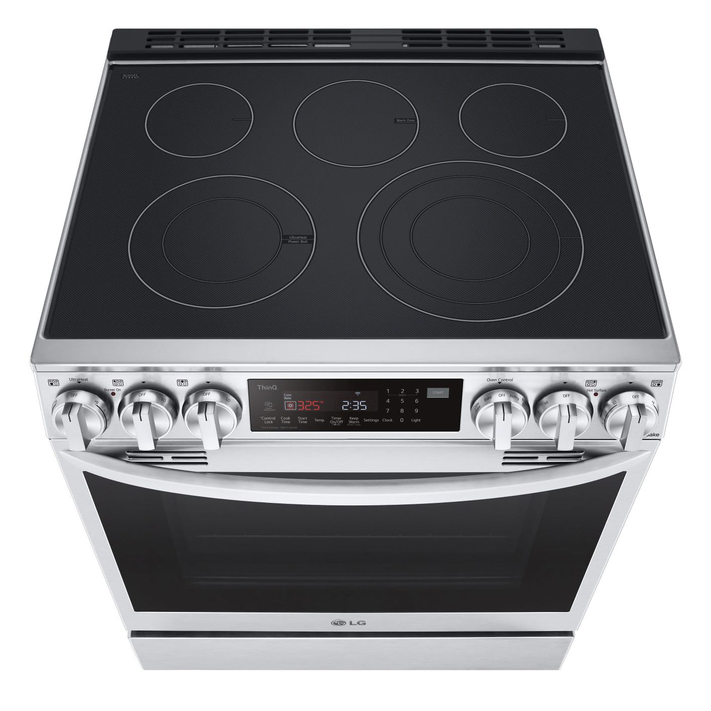 LG Smudge-Resistant Stainless Steel Smart Wi-Fi Enabled ProBake Convection® InstaView™ Electric Slide-in Range with AirFry (6.3 Cu.Ft) - LSEL6335F