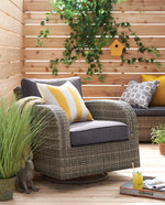 Marco Outdoor Swivel Chair - Grey