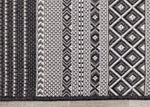 Jango Indoor/Outdoor Tribal Area Rug - 5' X 7' - Grey/Black