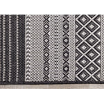 Jango 7'10" X 10'6" Indoor/Outdoor Tribal Rug - Grey Black Area Rug
