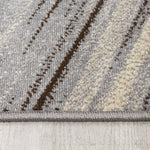 Sigma 5'3" X 7'7" Light Shafts Rug - Cream Blue Area Rug