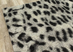 Kathy Leopard Print Area Rug - 5' X 8' - Grey/Black