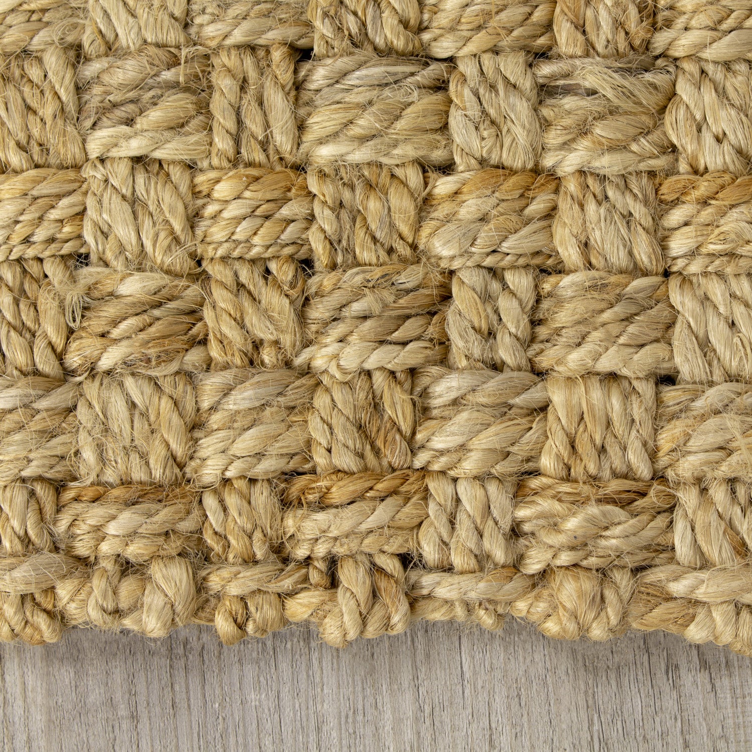 Jute Basketweave Area Rug - 5' X 8' - Beige
