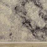 Mirza Marble Profile Area Rug - 8' X 11' - Cream/Grey