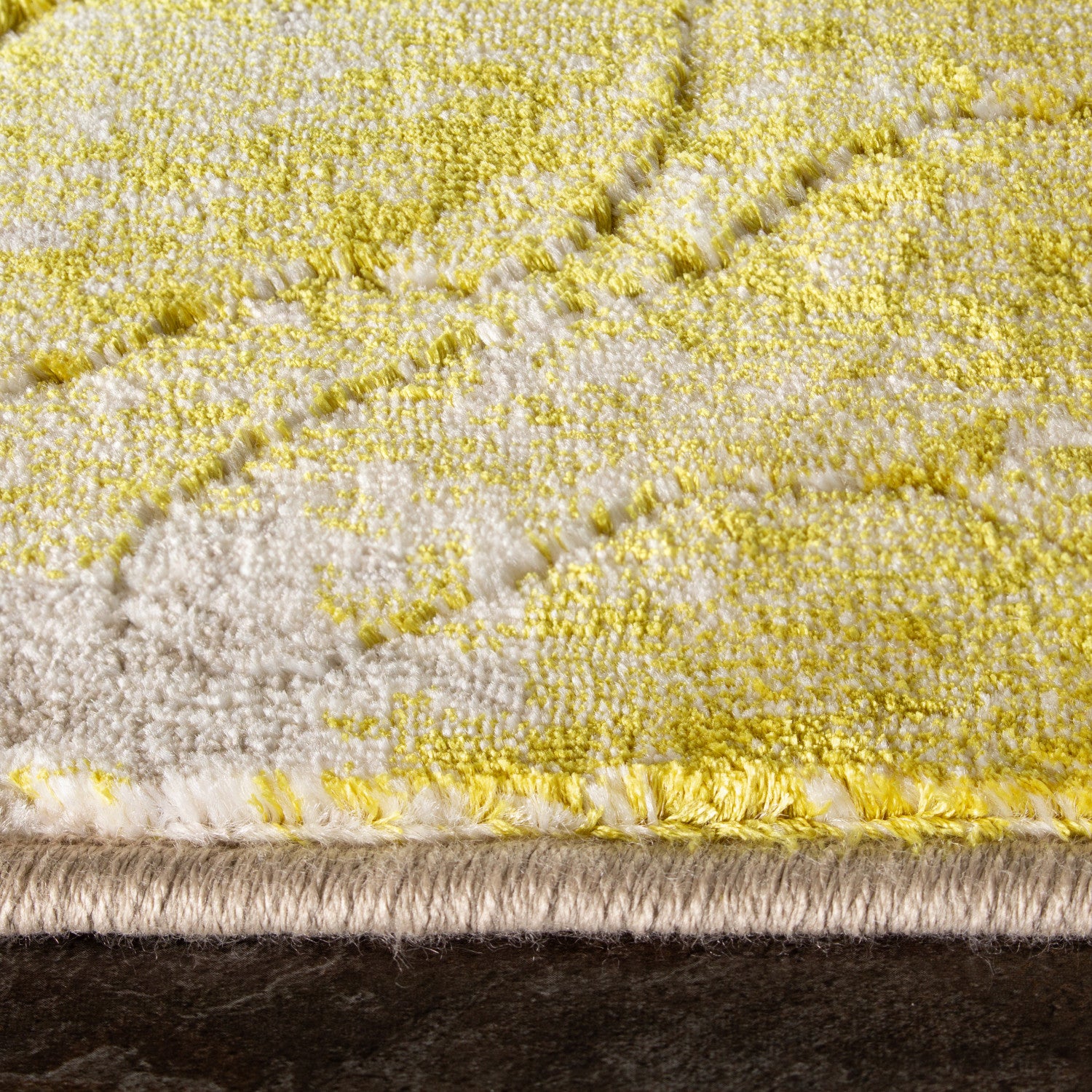 Pollo Distressed Abstract Area Rug - 5' X 8' Cream/Orange