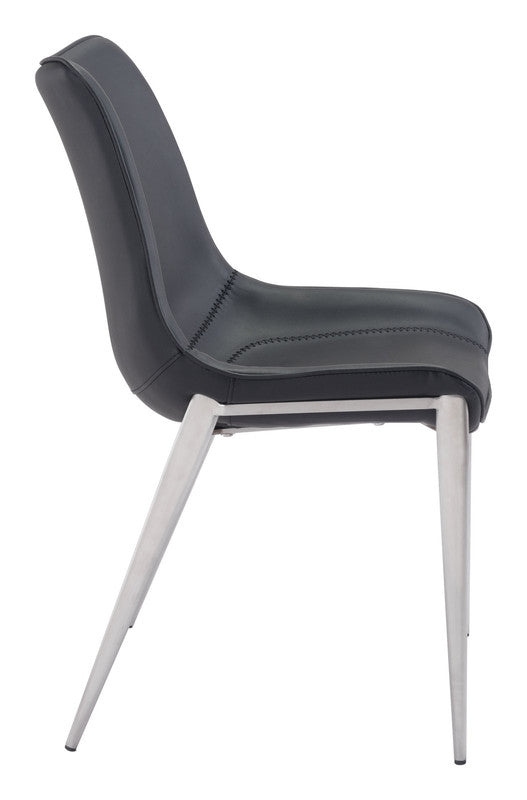 Teglberg Dining Chair - Black/Silver - Set of 2