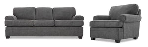 Calliope Ens. Sofa et fauteuil - fumée
