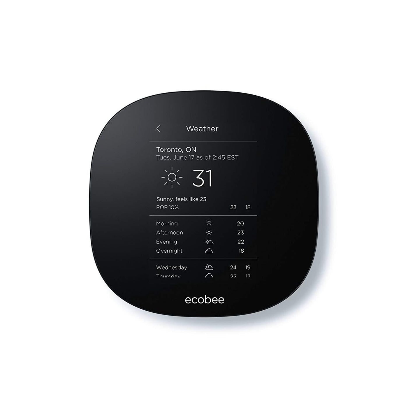 ecobee3 lite Wi-Fi Smart Thermostat - EB-STATE3LTC-02