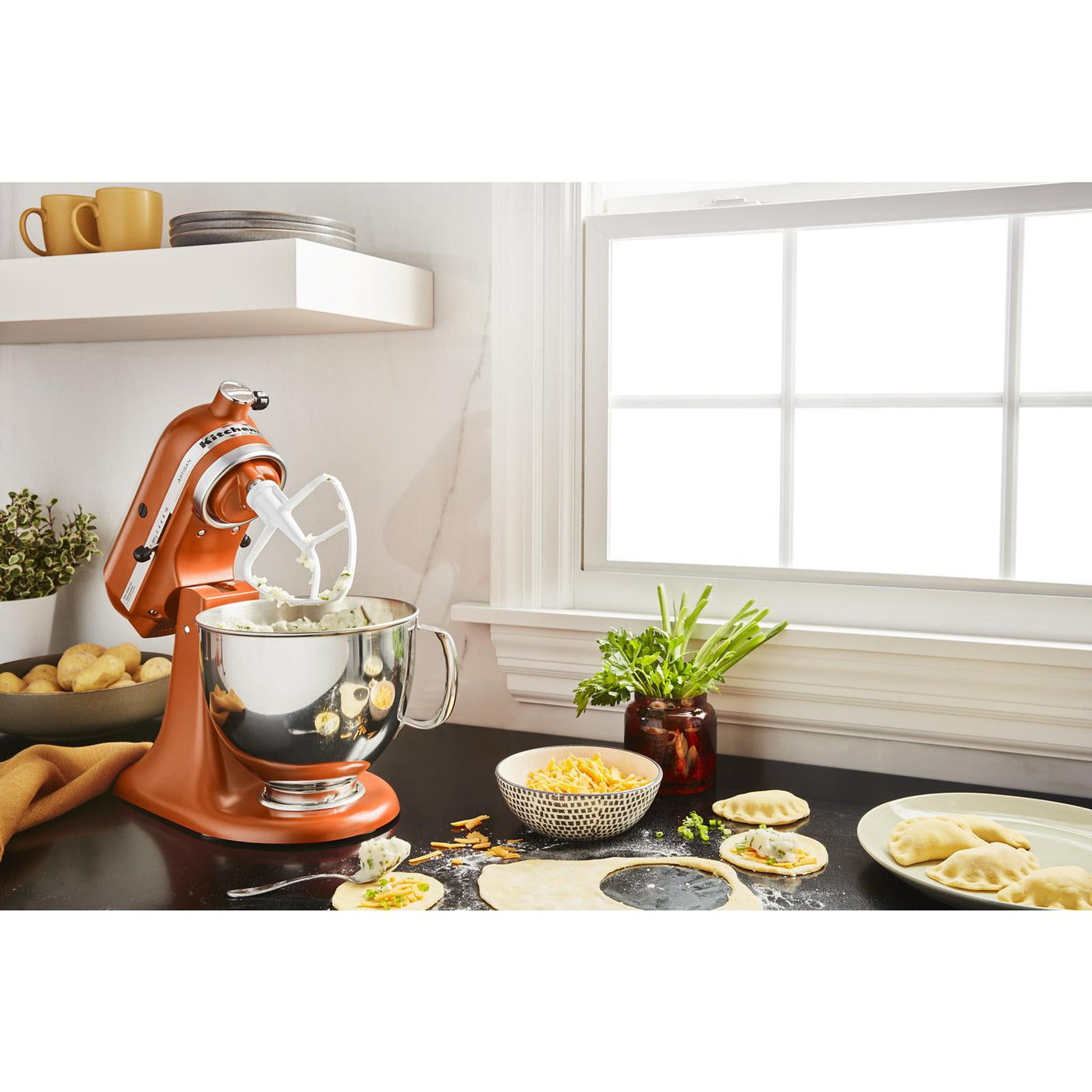 KitchenAid Scorched Orange Artisan® Series 5 Quart Tilt-Head Stand Mixer - KSM150PSSC