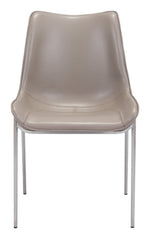 Teglberg Dining Chair - Greyish Brown/Silver - Set of 2