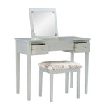 Virginia 2-Piece Vanity Set - Silver