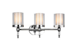 Maybelle  3 Light Vanity Lighting - Chrome