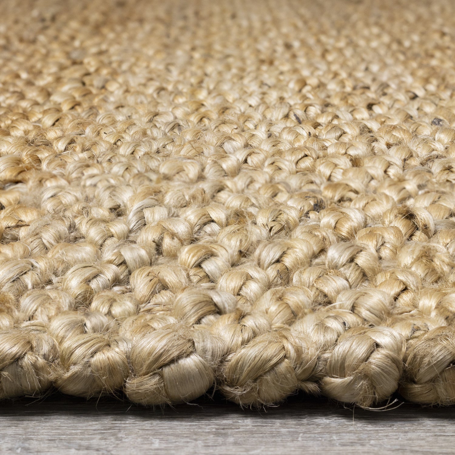 Jute Braided Area Rug - 8' X 11' - Beige