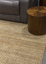 Jute Chunky Boucle Area Rug - 8' X 11' - Beige
