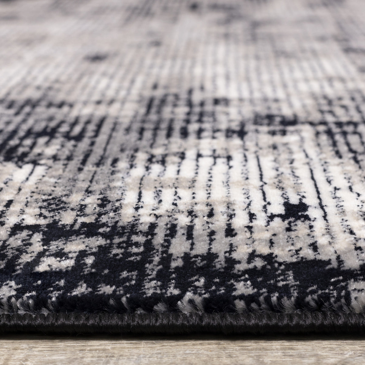 Ariel Grey Cream Distressed Rug, 5'1" X 7'7" Area Rug