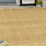 Jute Basketweave Area Rug - 3' X 5' - Beige