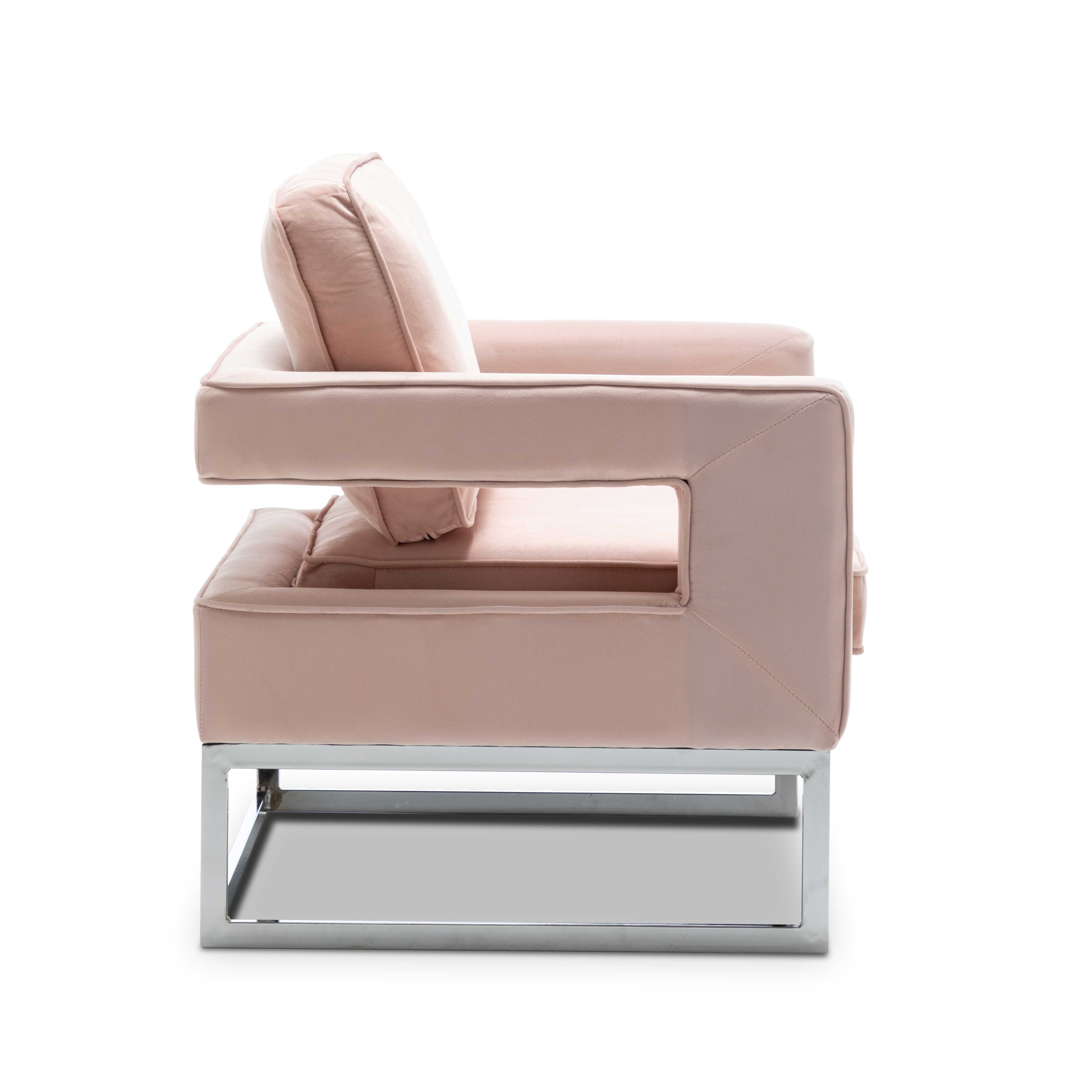 Angelo accent chair - blush