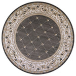 Camlann III Round Area Rug - I 7'10" - Grey/Ivory