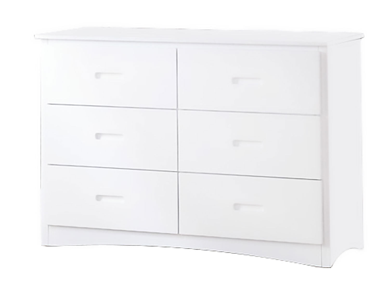 Galen 6 Drawer Dresser - White