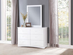 Galen 6 Drawer Dresser - White