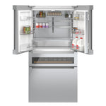 Bosch 36" 21.2 Cu. Ft. Stainless Steel Counter-Depth French Door Refrigerator with Wine Drawer - B36CL81ENG
