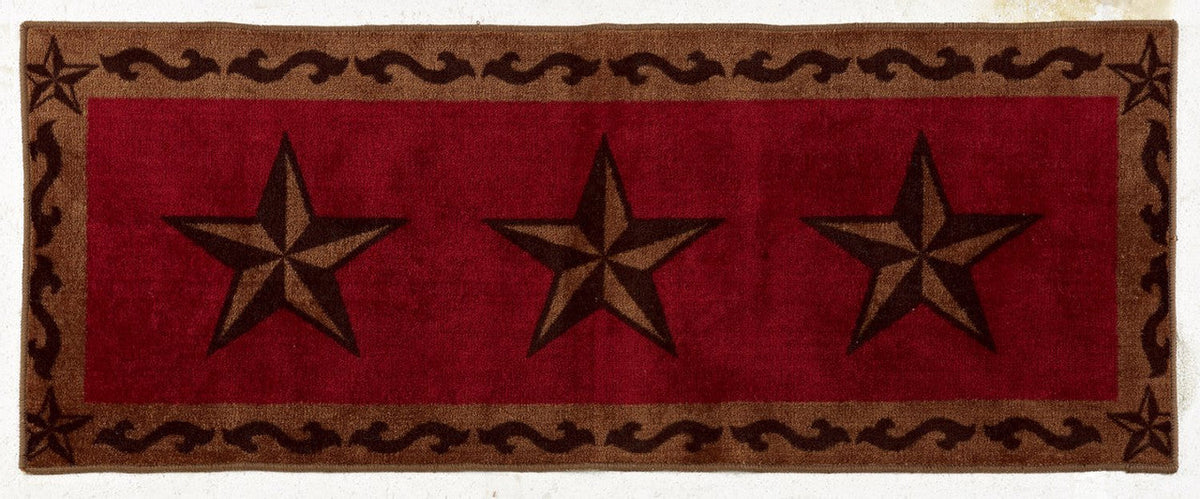 Chapparel Anti Slip Mat - Red / Brown