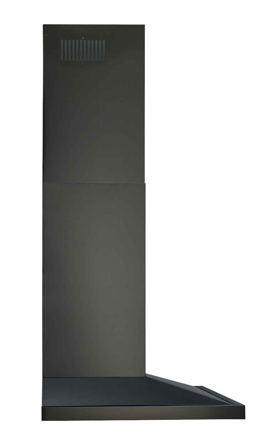 Broan Black Stainless Steel 30" 450 CFM Designer Chimney Range Hood - BWS1304BLS