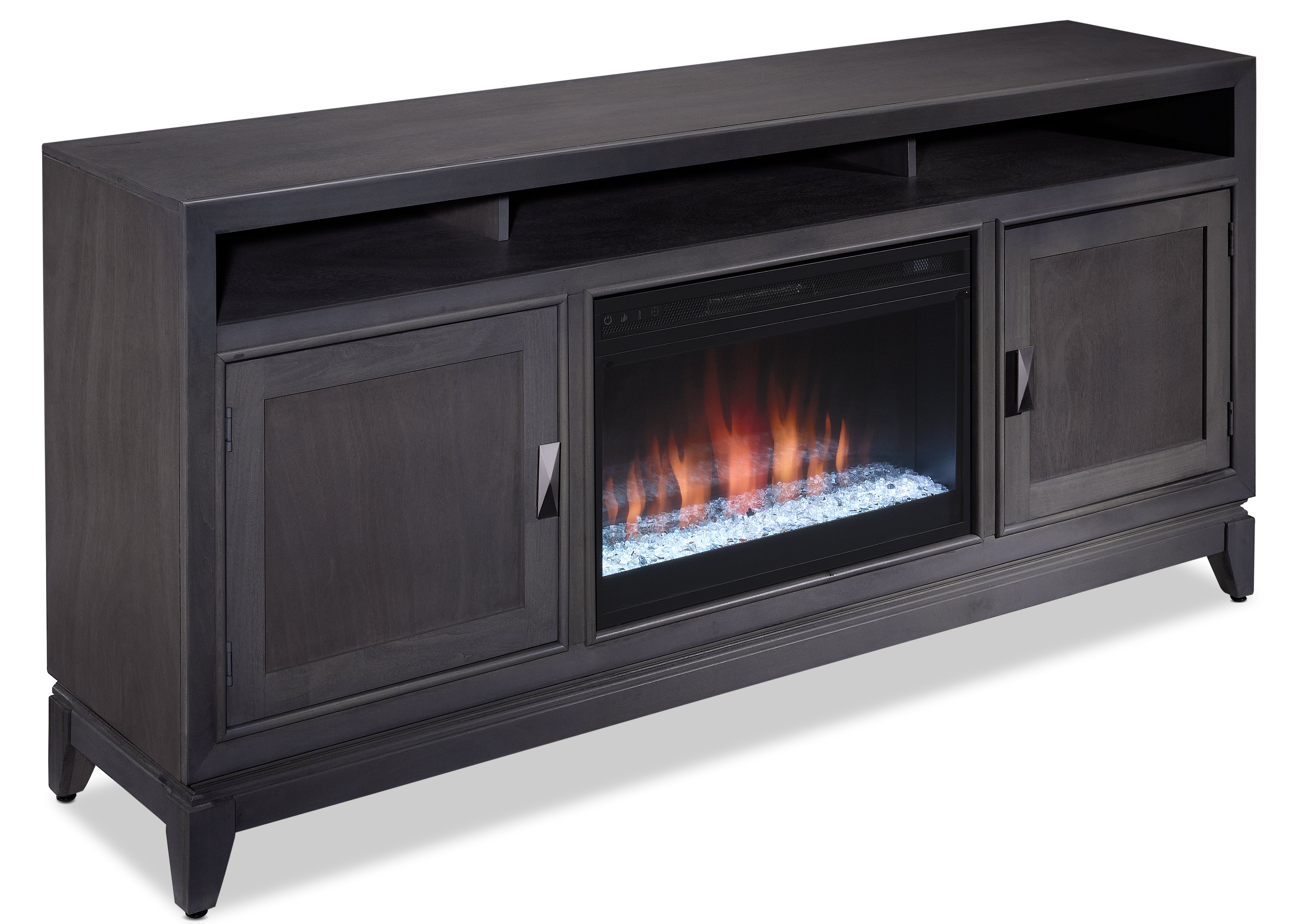 Bayshore Fireplace TV Stand - Grey