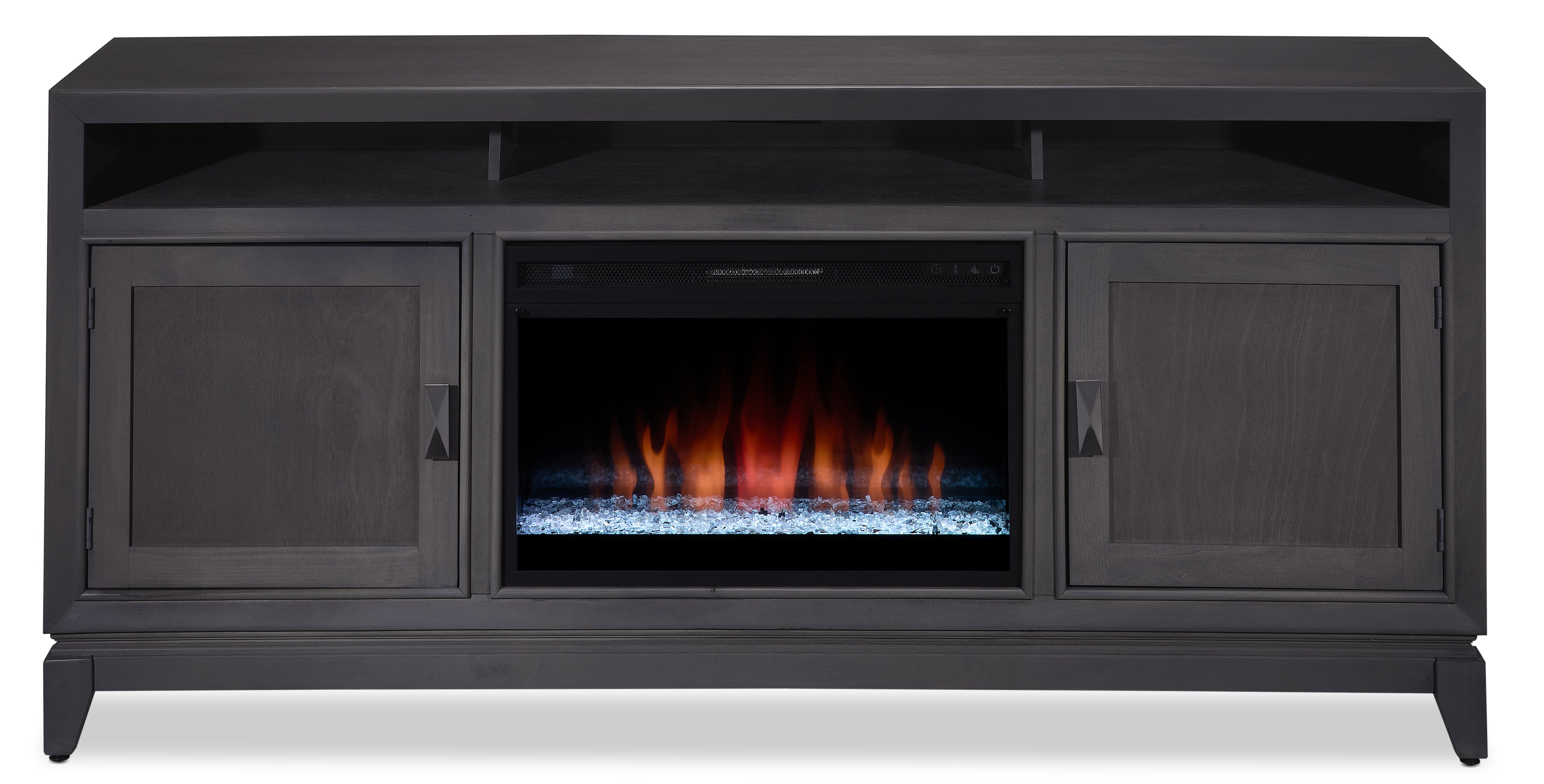Bayshore Fireplace TV Stand - Grey