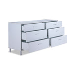 Bellmar 6 Drawer  Dresser - White