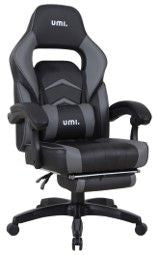 Byron Chaise de jeu – gris et noir  