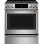 Café™ Stainless Steel 30" Slide-In Front Control Radiant and Convection Range with Air Fry and Warming Drawer (5.7 Cu.Ft) - CCES700P2MS1