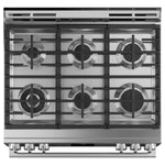 Café™ Modern Glass 30" Slide-In Front-Control with Convection Gas Range with Air Fry (5.6 Cu.Ft - CCGS700M2NS5