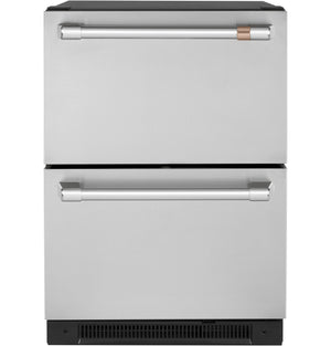Café Réfrigérateur encastré à 2 tiroirs 5,7 pi³ acier inoxydable CDE06RP2NS1