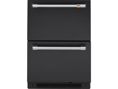 Café Réfrigérateur encastré à 2 tiroirs 5,7 pi³ noir mat CDE06RP3ND1