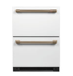 Café Matte White Built-In Dual-Drawer Refrigerator (5.7 Cu.Ft) - CDE06RP4NW2