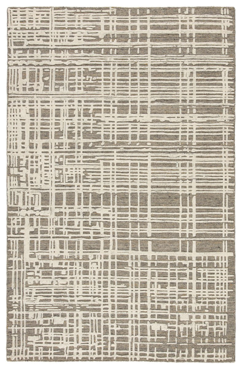 Ithakis Area Rug - 5' X 8' - Grey/Cream