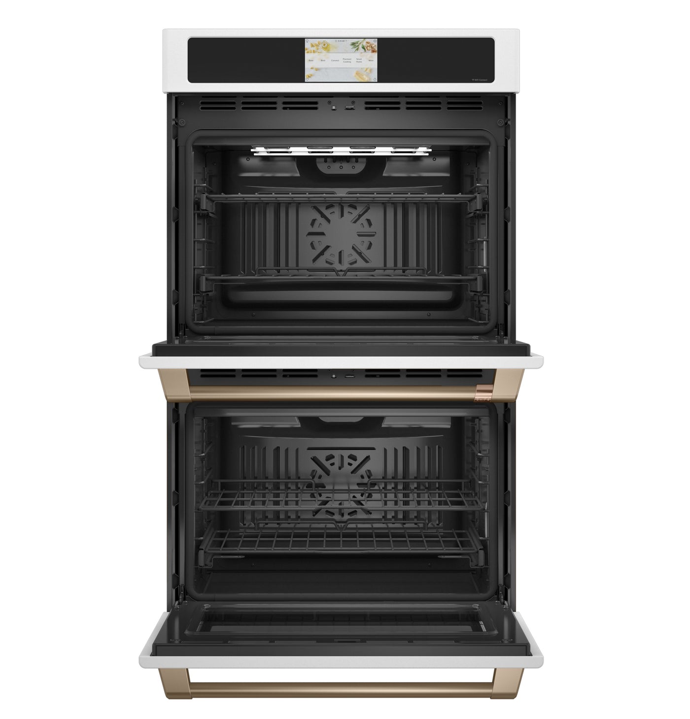 Café Matte White 30" Built-In Convection Double Wall Oven (10 Cu.Ft) - CTD90DP4NW2