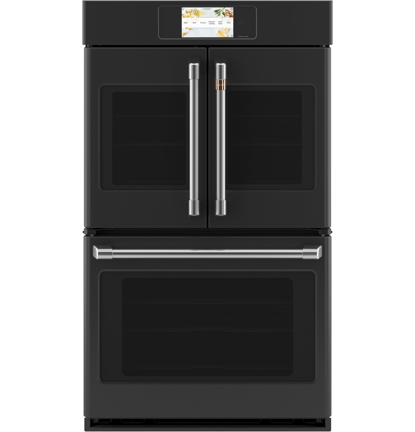 Café Matte Black 30" Built-In French-Door Double Convection Wall Oven (10.0 Cu.Ft) - CTD90FP3ND1