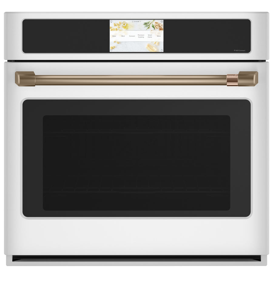 Café Matte White 30" Built-In Convection Single Wall Oven (5.0 Cu.Ft) - CTS90DP4NW2