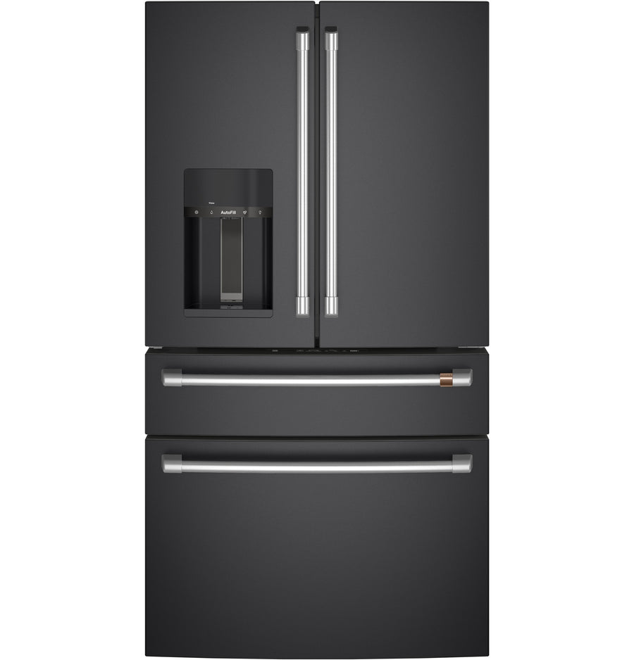 Café 36" 27.8 Cu. Ft. Matte Black 4-Door French Door Refrigerator - CVE28DP3ND1