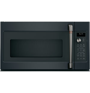 Café Four micro-ondes avec hotte intégrée 1,7 pi³ avec convection noir mat CVM517P3MD1