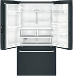 Café 36" 23.1 Cu. Ft. Matte Black Counter-Depth French Door Refrigerator - CWE23SP3MD1