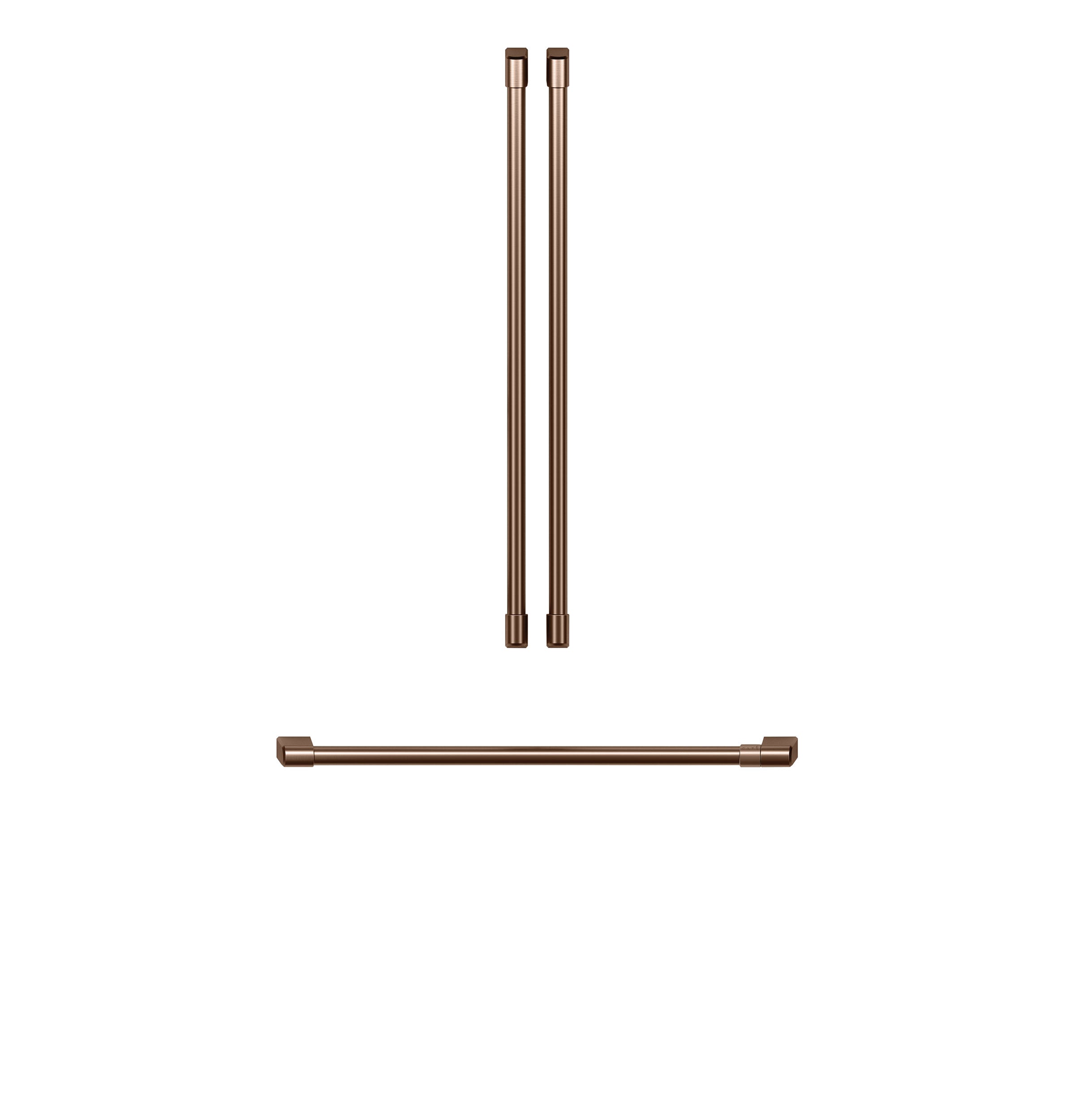 Café Brushed Copper Handle Kit for 36" Refrigerators - CXLB3H3PMCU