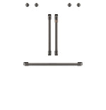 Café™ Brushed Stainless 2Pcs. French-Door Handles; 1Pc. 30" Handle; 4Pcs. Knobs Set - CXWDFHKPMSS