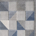 Penniac IV Indoor/Outdoor Round Area Rug - 7'10" - Blue