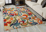 Penniac VI Indoor/Outdoor Area Rug - 5'3" X 7' - Ivory/Multi