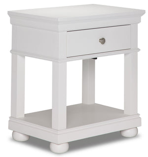 Canterbury Table de nuit – blanc naturel
