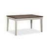 Caylie Table de salle à manger – ivoire, bois de grève